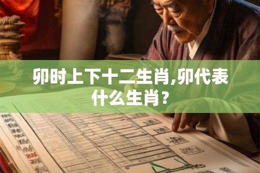 卯时上下十二生肖,卯代表什么生肖? 卯时上下十二生肖,卯代表什么生肖?