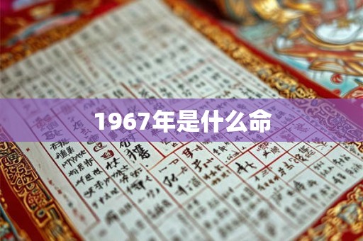 1967年是什么命 1967年是什么命