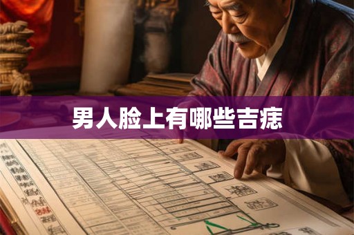 男人脸上有哪些吉痣