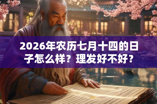 2026年农历七月十四的日子怎么样？理发好不好？