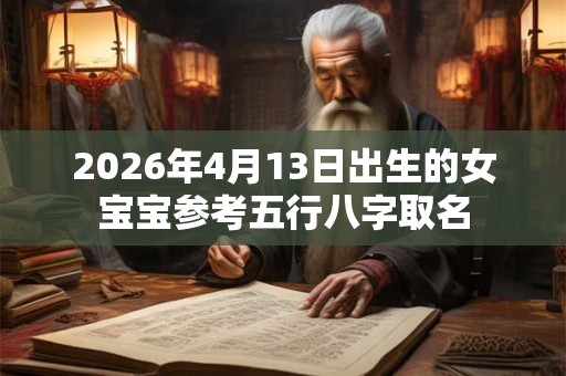 2026年4月13日出生的女宝宝参考五行八字取名