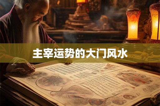 主宰运势的大门风水