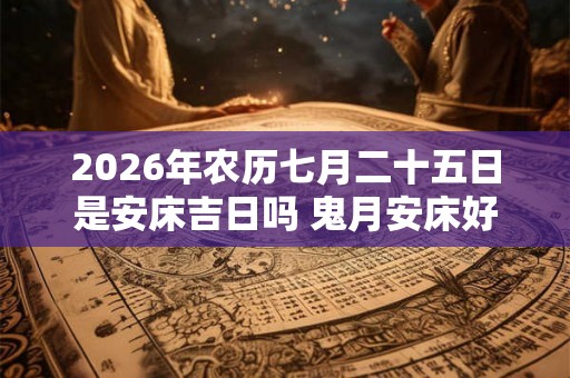 2026年农历七月二十五日是安床吉日吗 鬼月安床好不好
