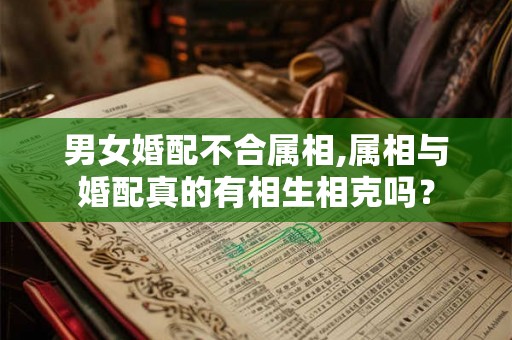 男女婚配不合属相,属相与婚配真的有相生相克吗? 男女婚配不合属相,属相与婚配真的有相生相克吗?