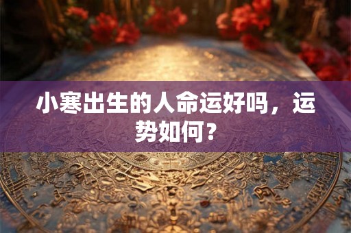 小寒出生的人命运好吗，运势如何？
