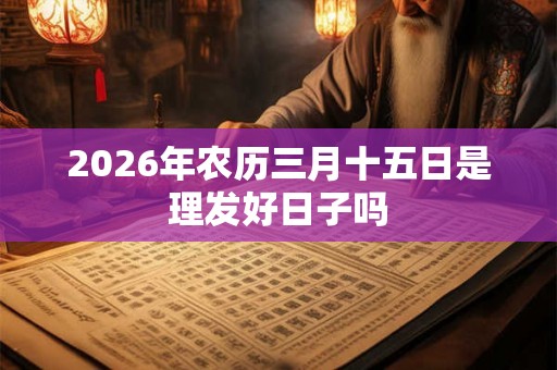 2026年农历三月十五日是理发好日子吗