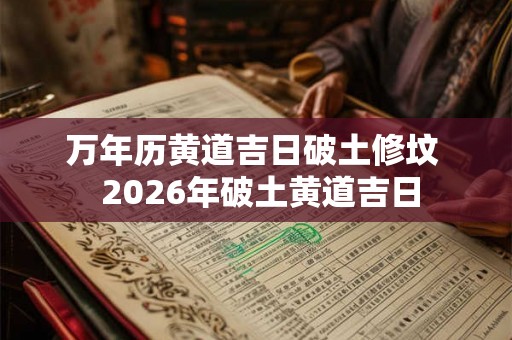 万年历黄道吉日破土修坟  2026年破土黄道吉日