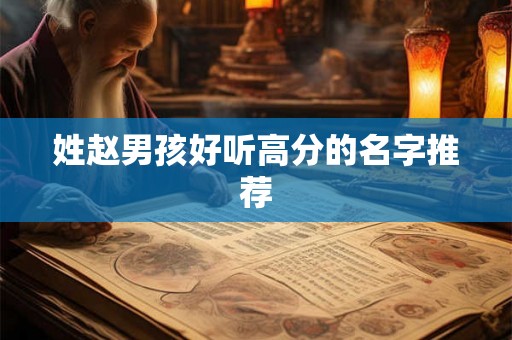 姓赵男孩好听高分的名字推荐