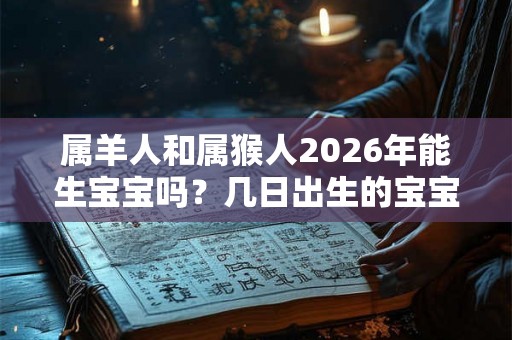 属羊人和属猴人2026年能生宝宝吗？几日出生的宝宝好？