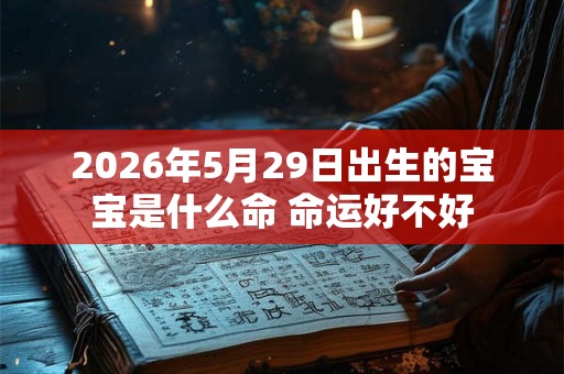 2026年5月29日出生的宝宝是什么命 命运好不好
