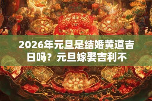 2026年元旦是结婚黄道吉日吗？元旦嫁娶吉利不
