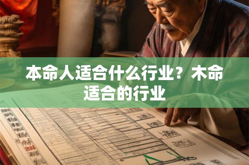 本命人适合什么行业？木命适合的行业