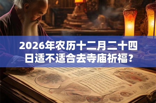 2026年农历十二月二十四日适不适合去寺庙祈福？