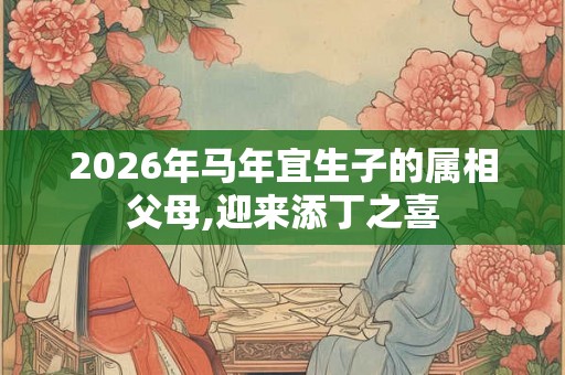2026年马年宜生子的属相父母,迎来添丁之喜
