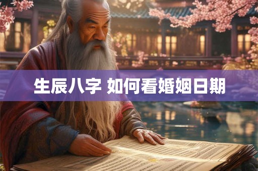 生辰八字 如何看婚姻日期