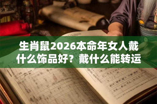 生肖鼠2026本命年女人戴什么饰品好？戴什么能转运？