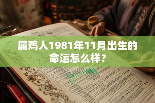 属鸡人1981年11月出生的命运怎么样? 属鸡人1981年11月出生的命运怎么样?