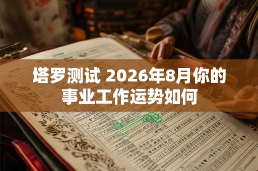 塔罗测试 2026年8月你的事业工作运势如何
