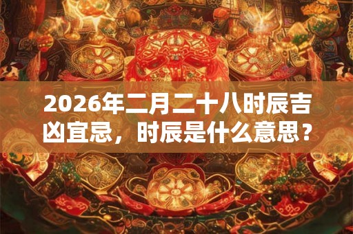 2026年二月二十八时辰吉凶宜忌，时辰是什么意思？