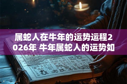 属蛇人在牛年的运势运程2026年 牛年属蛇人的运势如何