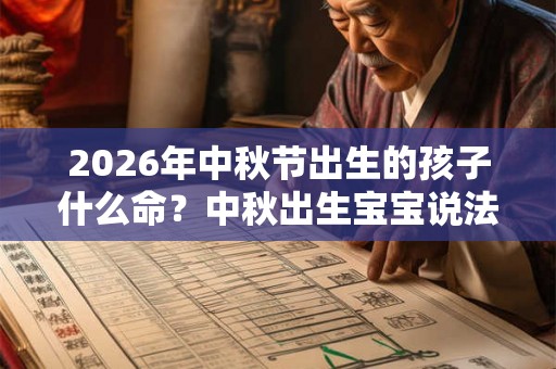 2026年中秋节出生的孩子什么命？中秋出生宝宝说法？