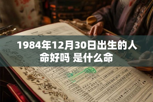 1984年12月30日出生的人命好吗 是什么命