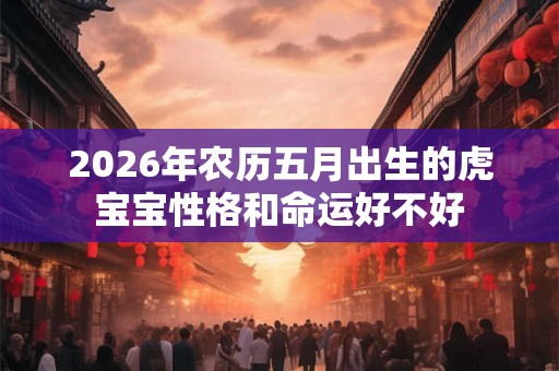 2026年农历五月出生的虎宝宝性格和命运好不好