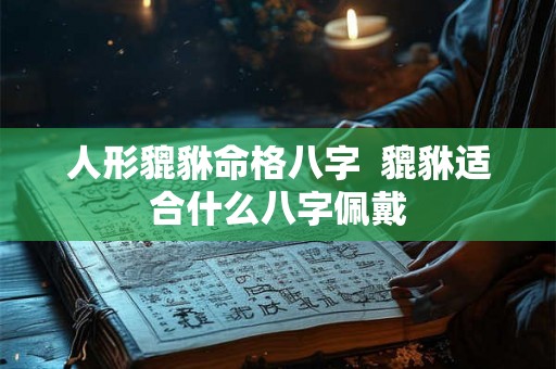 人形貔貅命格八字  貔貅适合什么八字佩戴