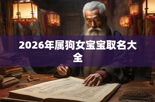 2026年属狗女宝宝取名大全