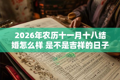 2026年农历十一月十八结婚怎么样 是不是吉祥的日子