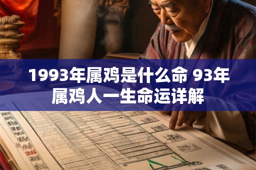 1993年属鸡是什么命 93年属鸡人一生命运详解