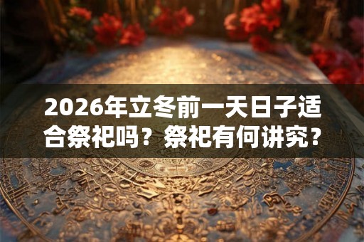 2026年立冬前一天日子适合祭祀吗?祭祀有何讲究? 2026年立冬前一天日子适合祭祀吗?祭祀有何讲究?