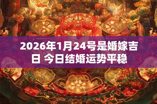 2026年1月24号是婚嫁吉日 今日结婚运势平稳