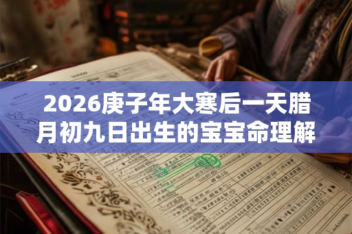 2026庚子年大寒后一天腊月初九日出生的宝宝命理解析！