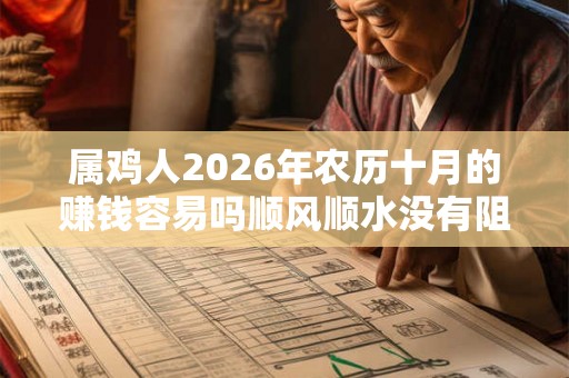 属鸡人2026年农历十月的赚钱容易吗顺风顺水没有阻碍