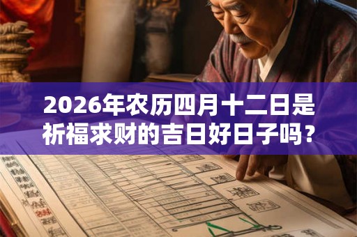 2026年农历四月十二日是祈福求财的吉日好日子吗? 2026年农历四月十二日是祈福求财的吉日好日子吗?