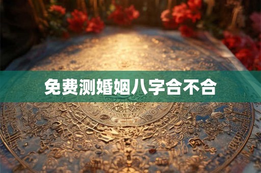 免费测婚姻八字合不合