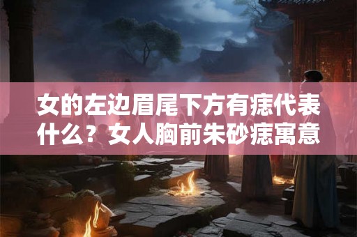 女的左边眉尾下方有痣代表什么？女人胸前朱砂痣寓意是什么？