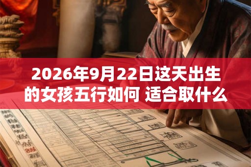 2026年9月22日这天出生的女孩五行如何 适合取什么名字