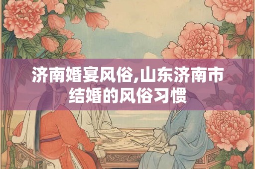 济南婚宴风俗,山东济南市结婚的风俗习惯 济南婚宴风俗,山东济南市结婚的风俗习惯
