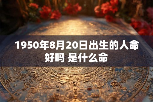 1950年8月20日出生的人命好吗 是什么命
