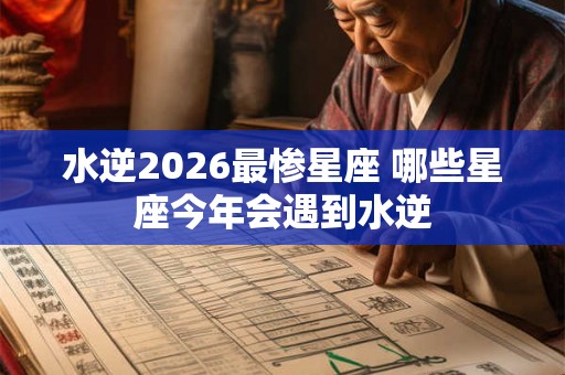 水逆2026最惨星座 哪些星座今年会遇到水逆