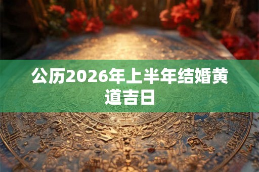 公历2026年上半年结婚黄道吉日