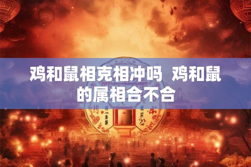 鸡和鼠相克相冲吗  鸡和鼠的属相合不合