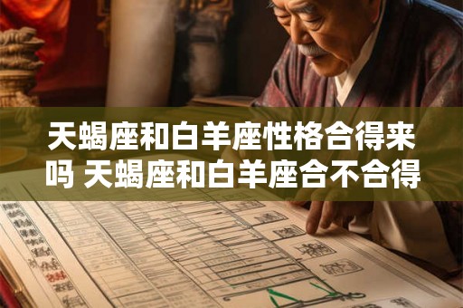 天蝎座和白羊座性格合得来吗 天蝎座和白羊座合不合得来