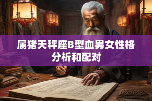 属猪天秤座B型血男女性格分析和配对