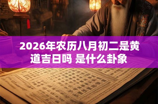 2026年农历八月初二是黄道吉日吗 是什么卦象
