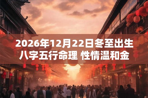 2026年12月22日冬至出生八字五行命理 性情温和金箔金命局 2026年12月22日冬至出生八字五行命理 性情温和金箔金命局