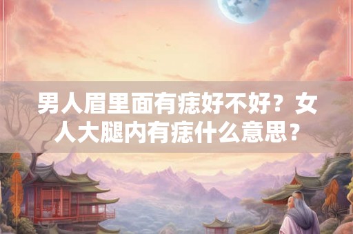 男人眉里面有痣好不好？女人大腿内有痣什么意思？