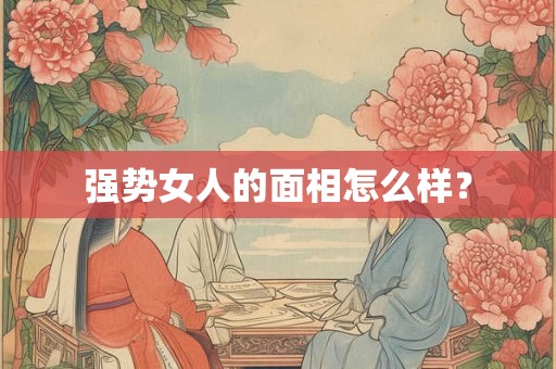 强势女人的面相怎么样？